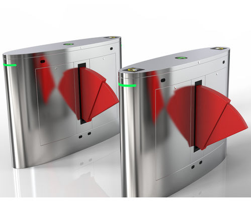 50Hz Frequency Flap Gate Barrier -20C- 60C Temperature Range for Access Control